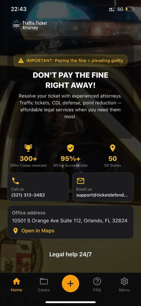 TicketOff Mobile App